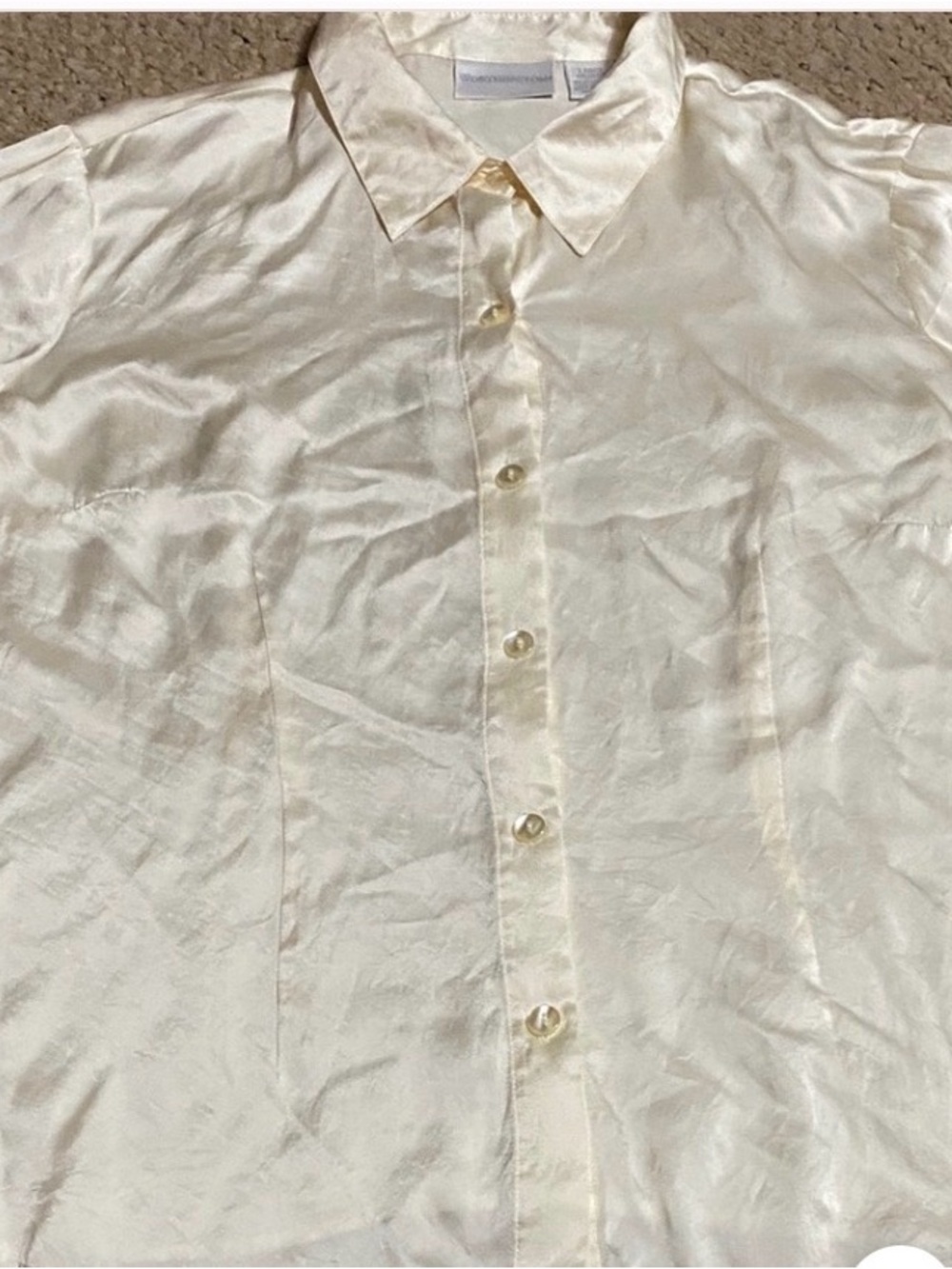 Worthington women’s size large 100% silk, long sleeve dress blouse - Picture 10 of 16